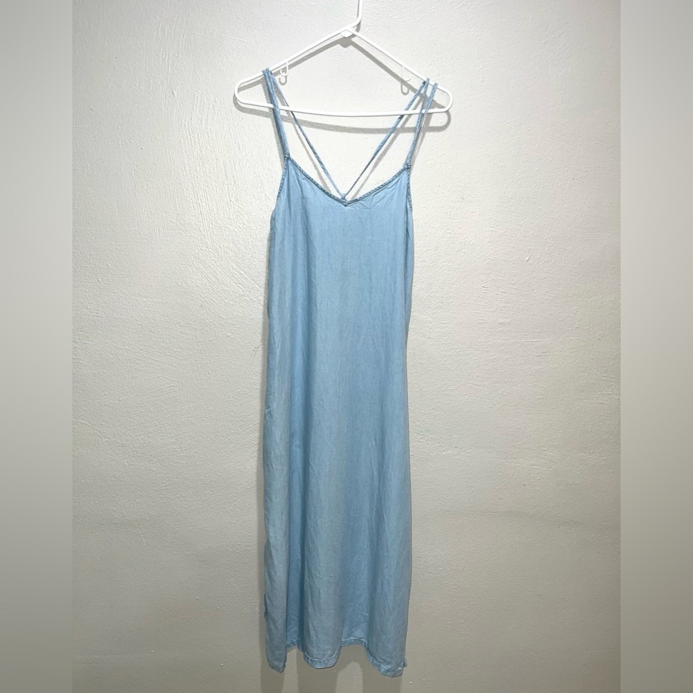 Aerie Blue Strappy Maxi Dress
